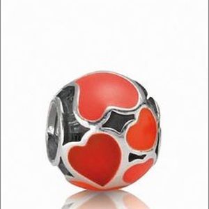 AUTHENTIC Red hot love pandora charm